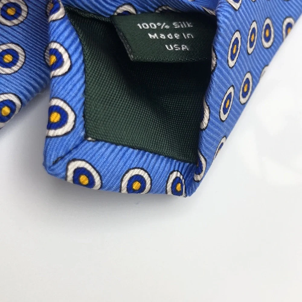 J.Crew Beautiful Silk Tie. Blue Background